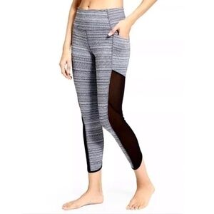 Athleta Jacquard Chaturanga Crop Leggings